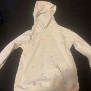 Champion hoodie white boys size medium